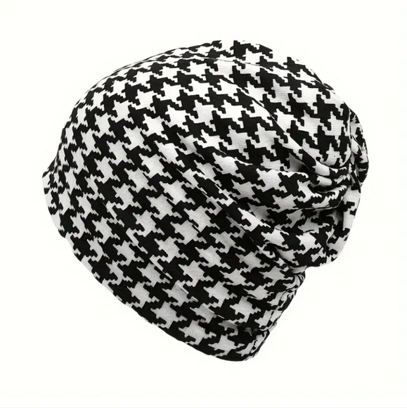 Herringbone beanie cap - Picture 4 of 4